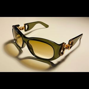 Authentic Vintage Gucci Sunglasses with Bamboo Horsebit